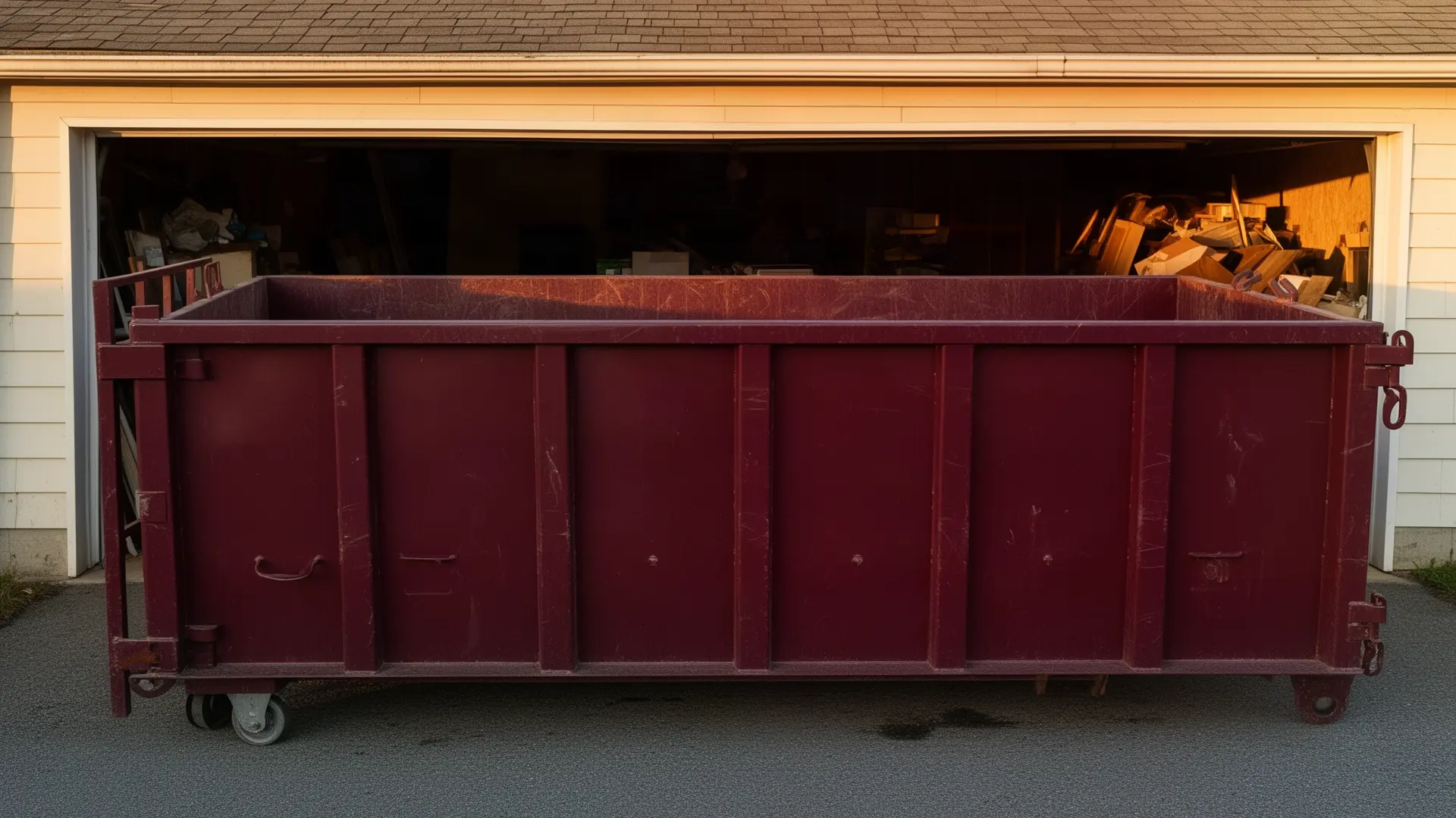 Roll-off dumpster from Cascade Spring Dumpster Rental in Eugene, OR